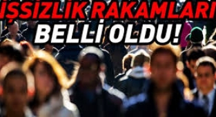 İşsizlik rakamları açıklandı