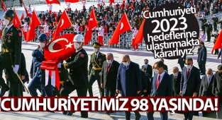 Cumhuriyetimiz 98 yaşında! Anıtkabir'de 29 Ekim Cumhuriyet Bayramı Töreni