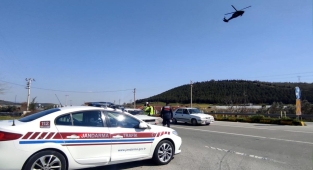 İzmir'de helikopter destekli trafik denetimi