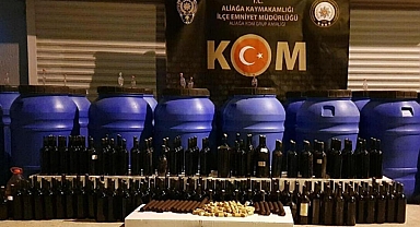 İzmir'de 4 ton sahte şarap ele geçirildi